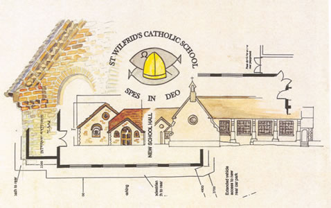 A plan of St Wilfrid's Catholic School